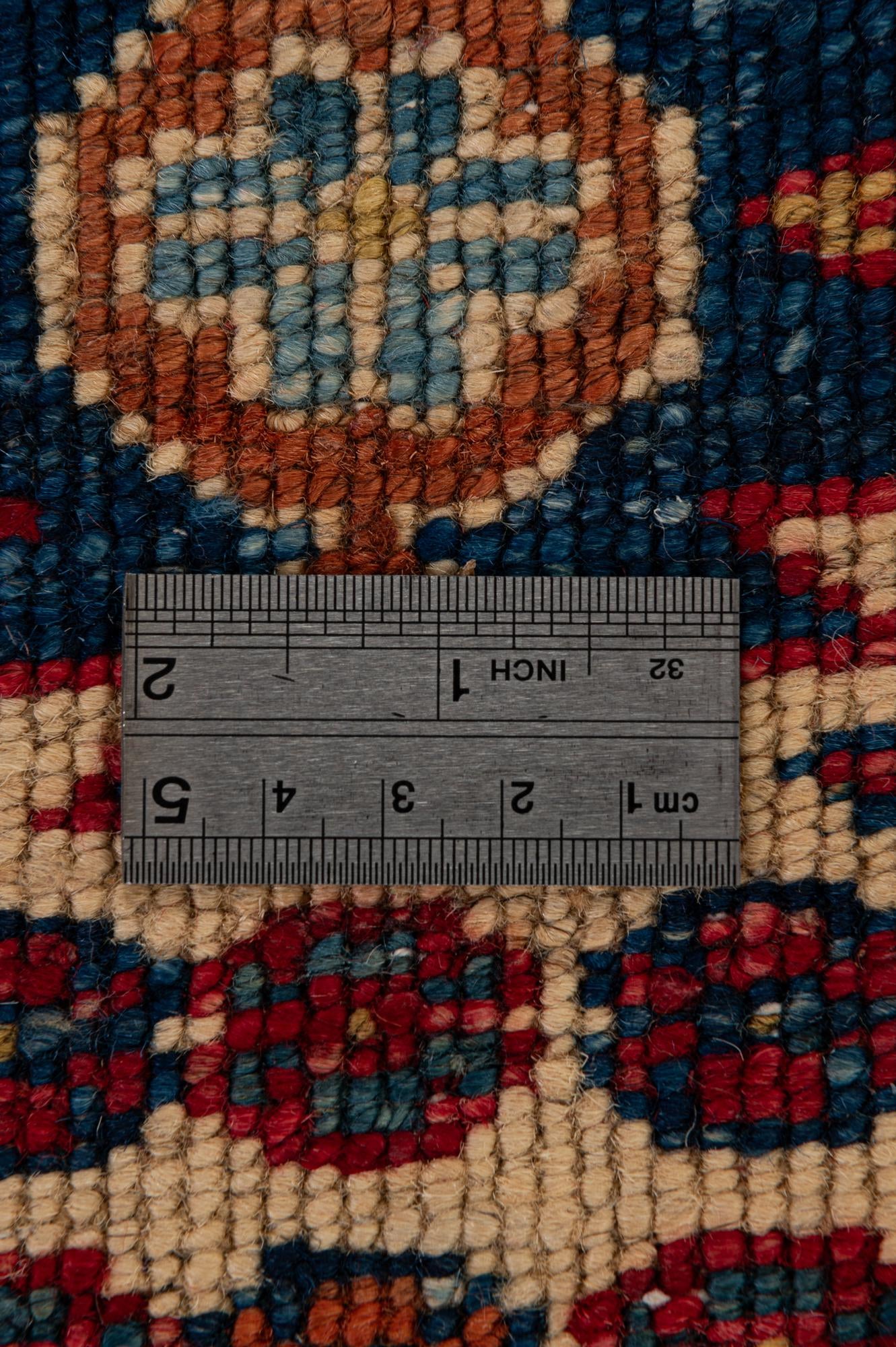 6' 9 x 9' 8 Hand Knotted Kazak Wool Rug