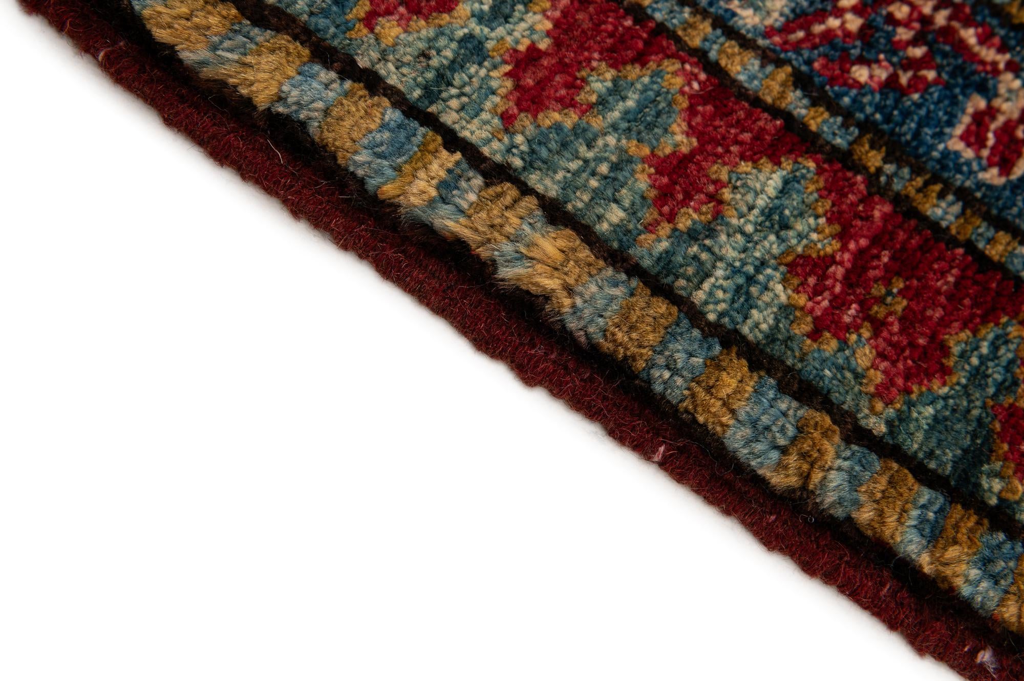 6' 9 x 9' 8 Hand Knotted Kazak Wool Rug