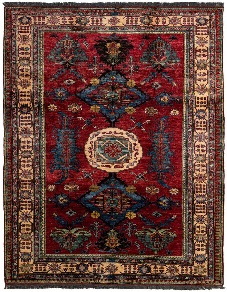 Detail image of 6' 9 x 9' 8 Hand Knotted Kazak Wool Rug