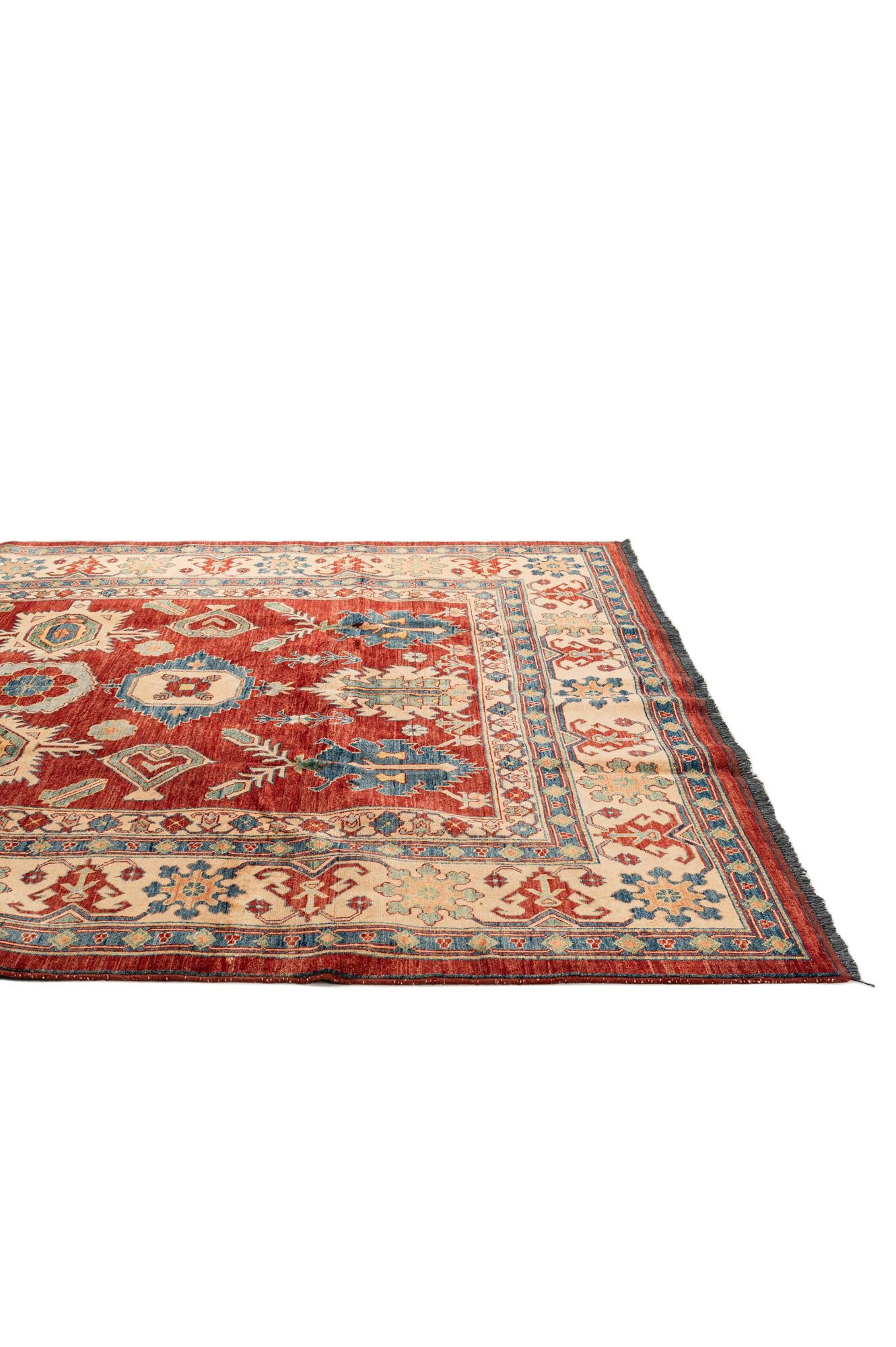 7' 5 x 9' 6 Hand Knotted Kazak Wool Rug