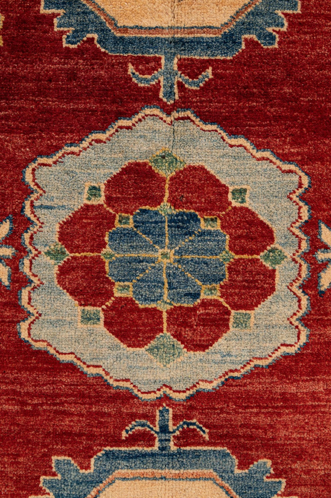 7' 5 x 9' 6 Hand Knotted Kazak Wool Rug