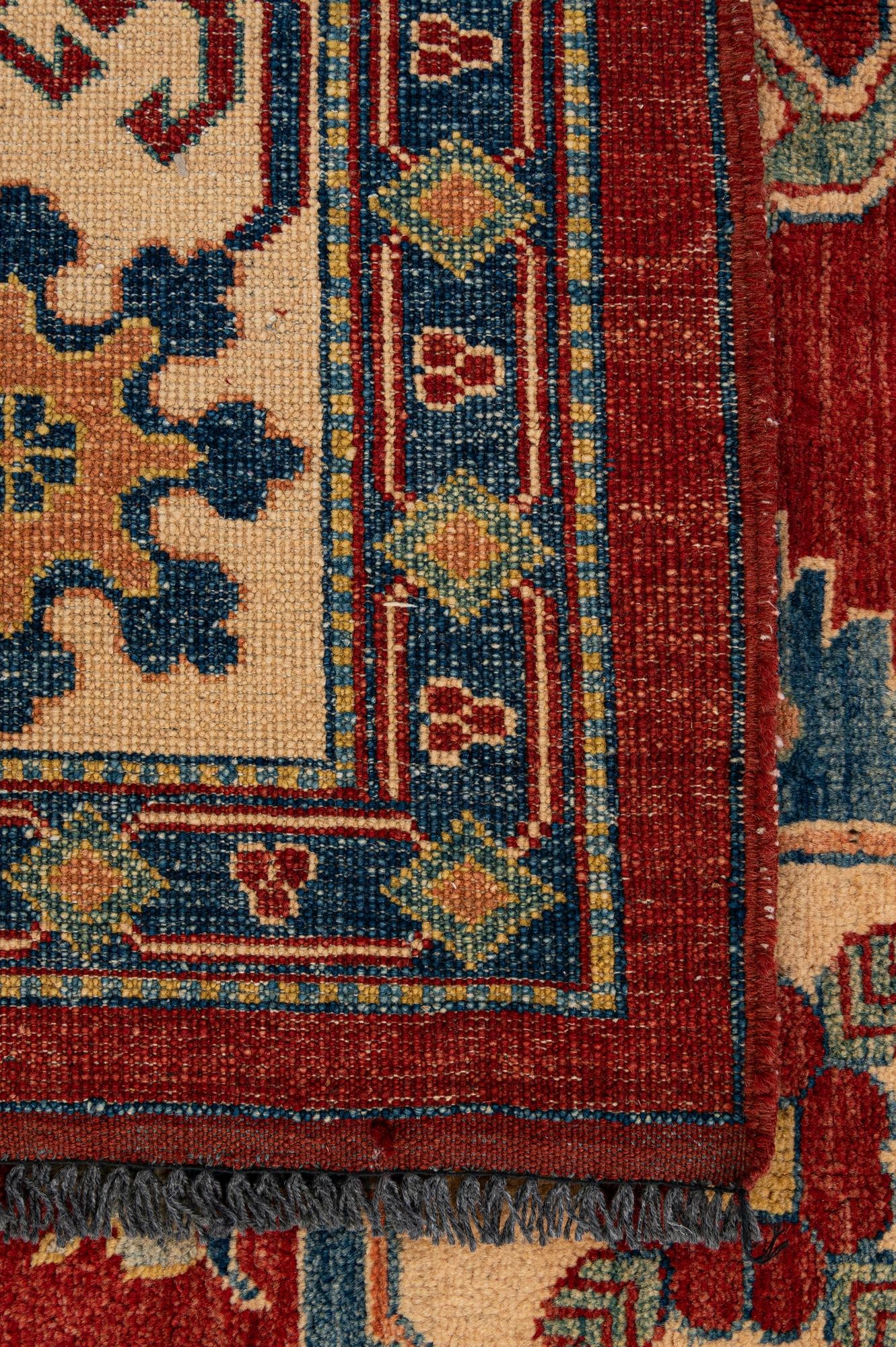 7' 5 x 9' 6 Hand Knotted Kazak Wool Rug