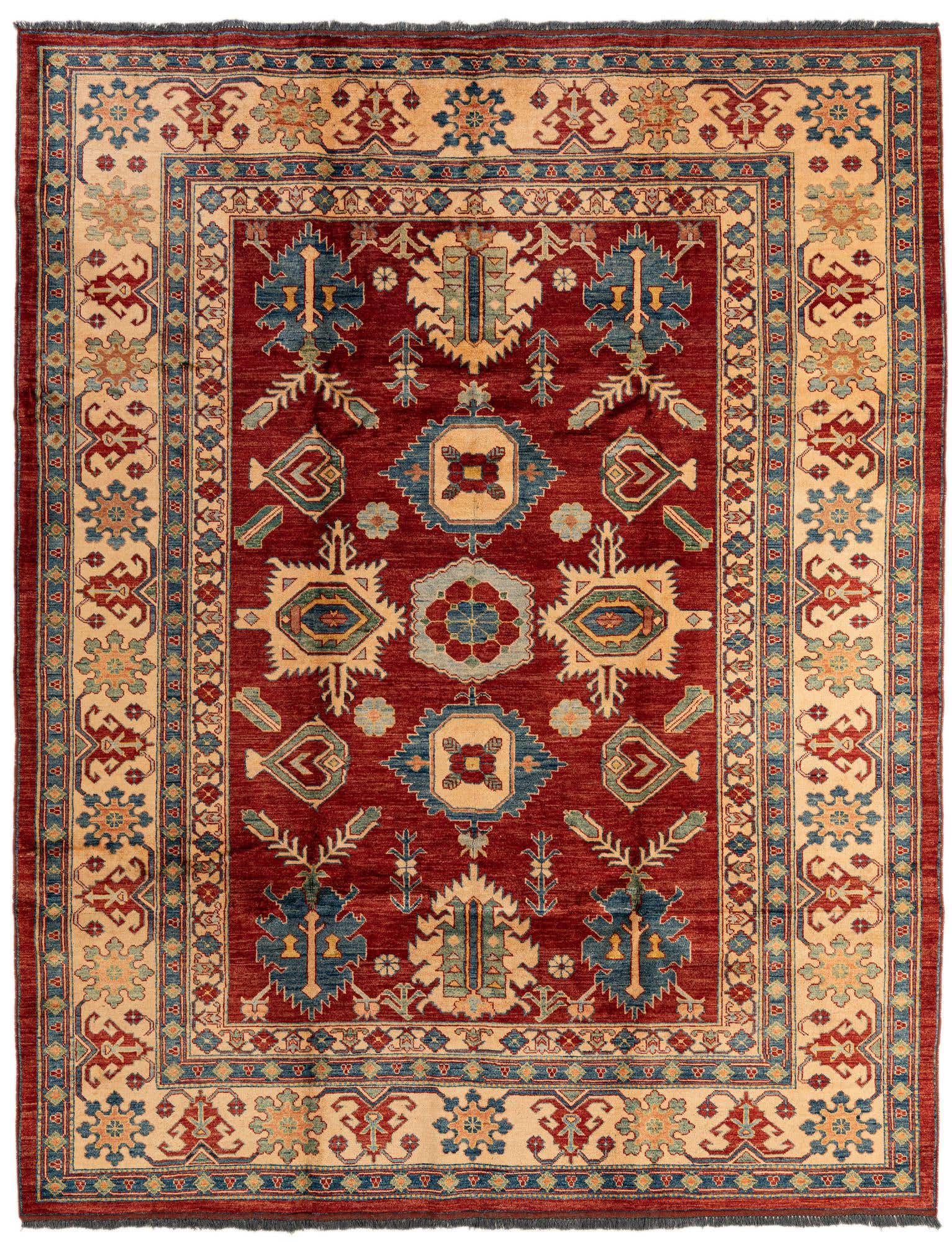 7' 5 x 9' 6 Hand Knotted Kazak Wool Rug