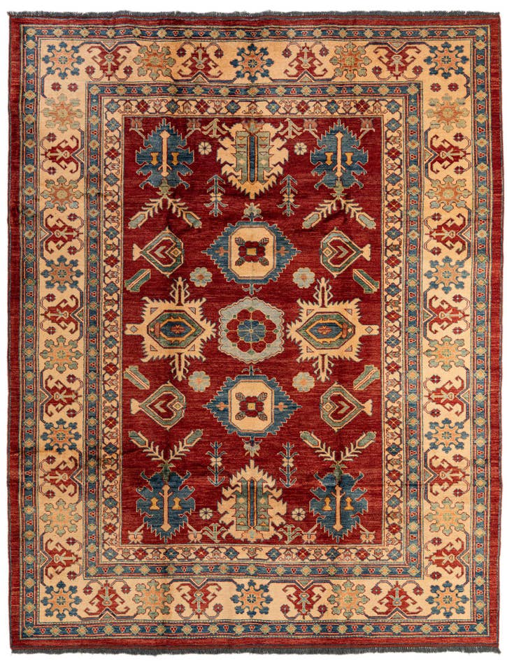 Detail image of 7' 5 x 9' 6 Hand Knotted Kazak Wool Rug