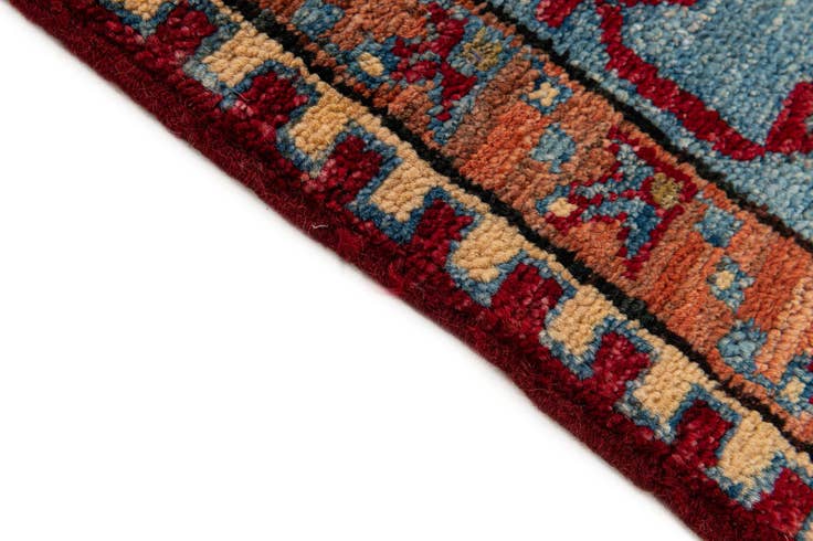 Detail image of 6' 8 x 9' 9 Hand Knotted Kazak Wool Rug