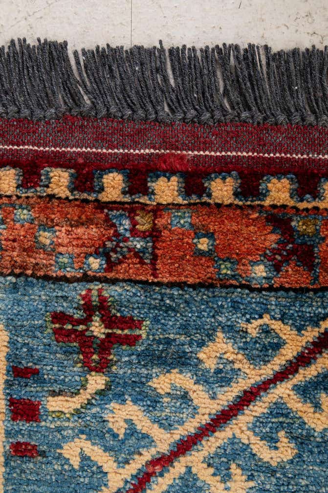 6' 8 x 9' 9 Hand Knotted Kazak Wool Rug