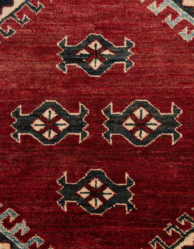 Detail image of 6' 9 x 10' 3  Hand Knotted Kazak Wool Rug