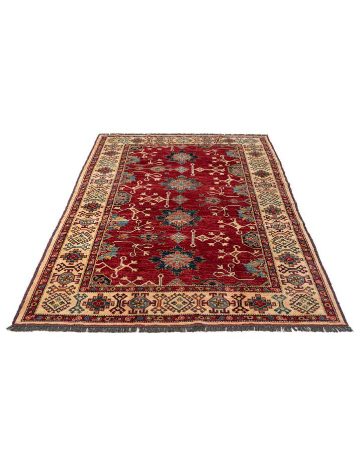 6' 6 x 10' 3 Hand Knotted Kazak Wool Rug