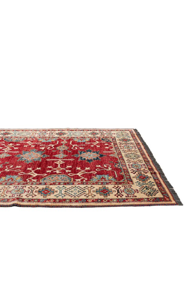 Detail image of 6' 6 x 10' 3 Hand Knotted Kazak Wool Rug