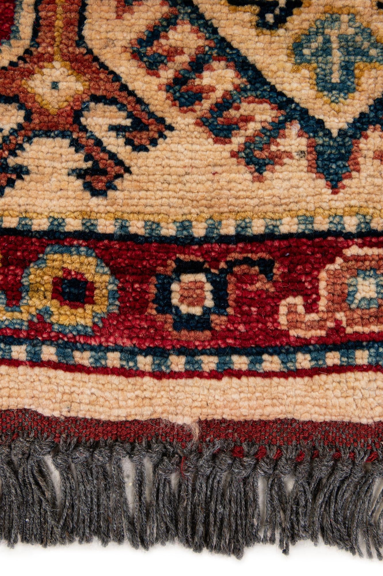 6' 6 x 10' 3 Hand Knotted Kazak Wool Rug