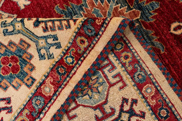 6' 6 x 10' 3 Hand Knotted Kazak Wool Rug