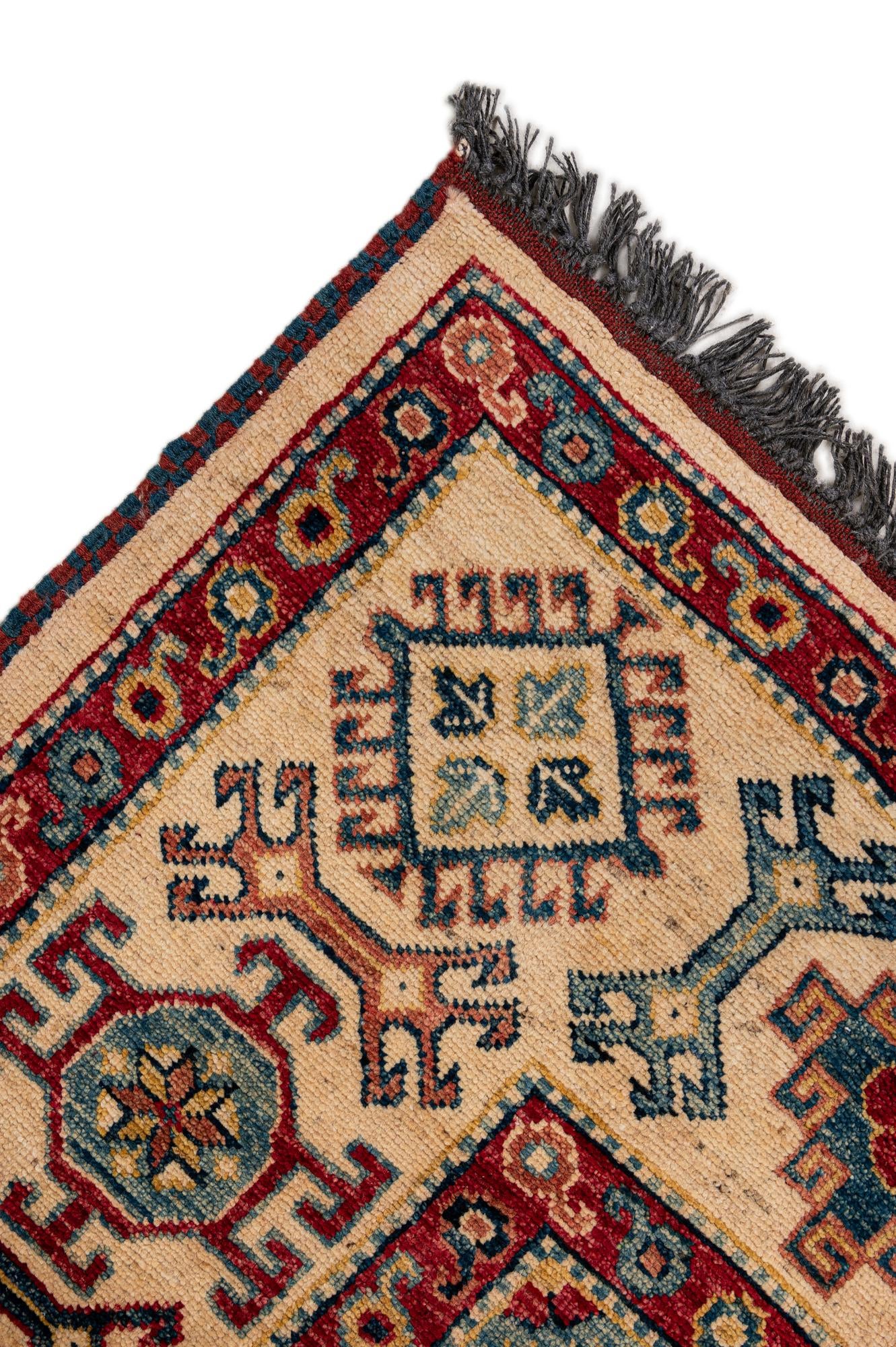 6' 6 x 10' 3 Hand Knotted Kazak Wool Rug