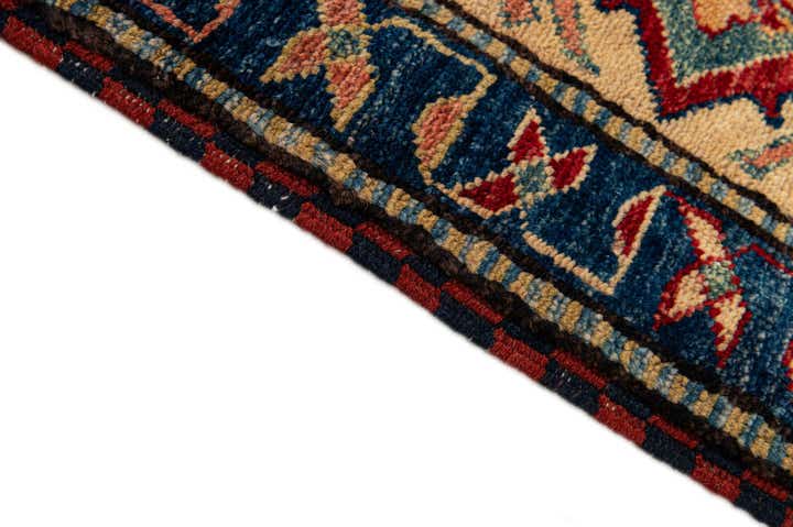6' 11 x 9' 11 Hand Knotted Kazak Wool Rug