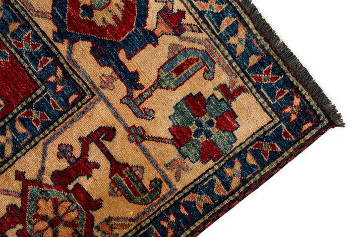 6' 11 x 9' 11 Hand Knotted Kazak Wool Rug