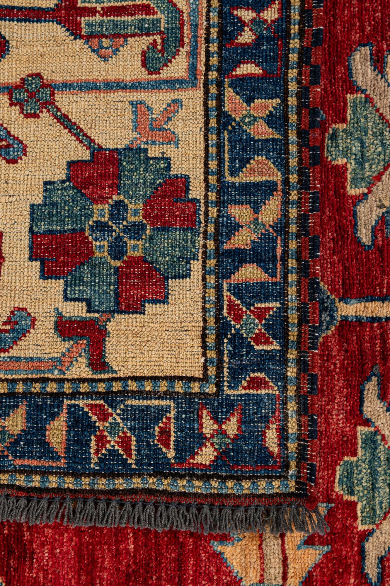 6' 11 x 9' 11 Hand Knotted Kazak Wool Rug