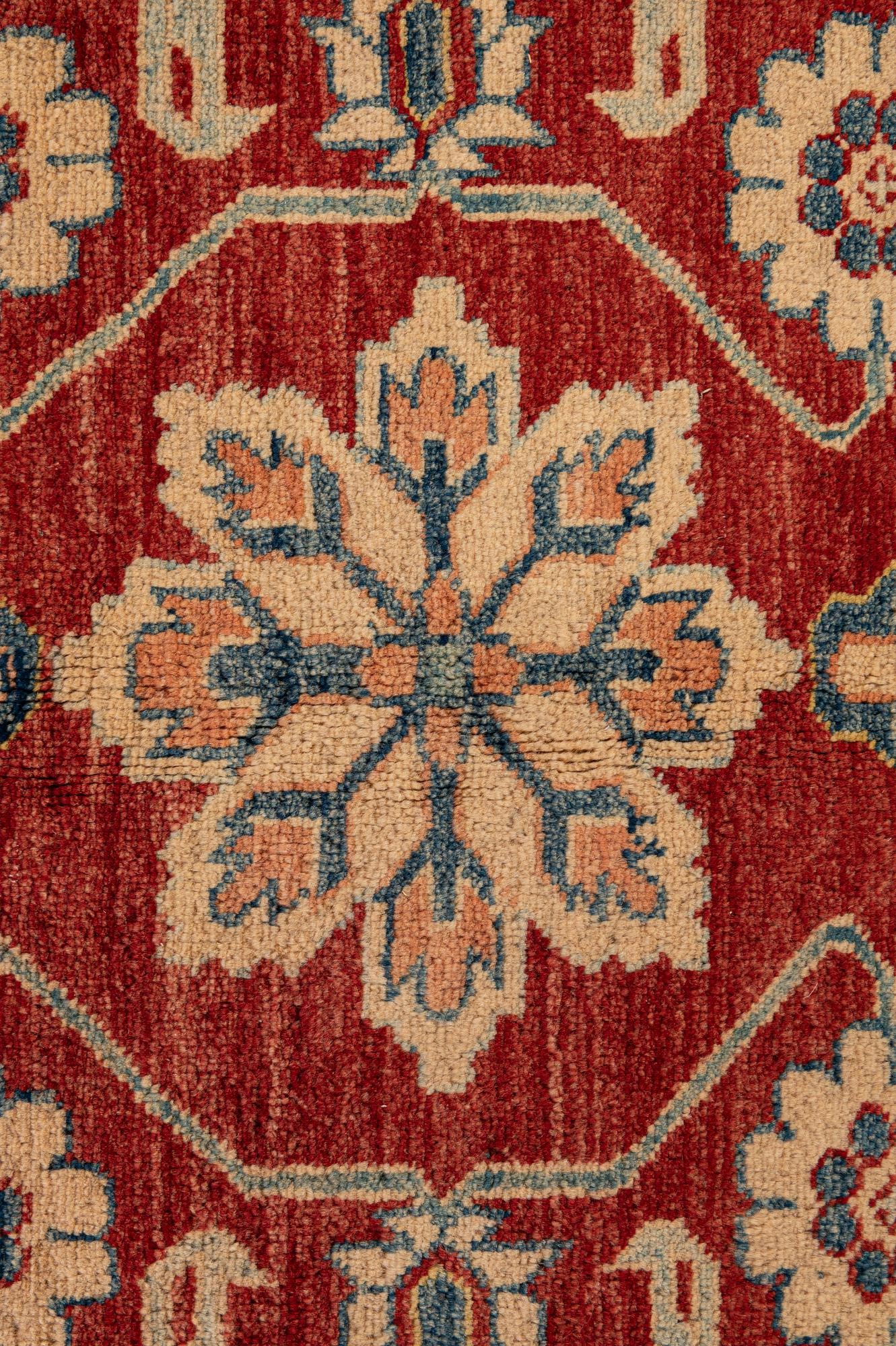7' 5 x 11' 11 Hand Knotted Kazak Wool Rug