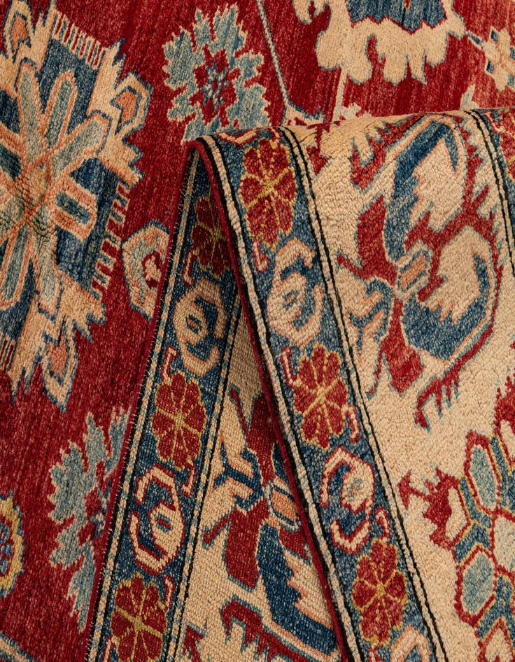 Detail image of 7' 5 x 11' 11  Hand Knotted Kazak Wool Rug