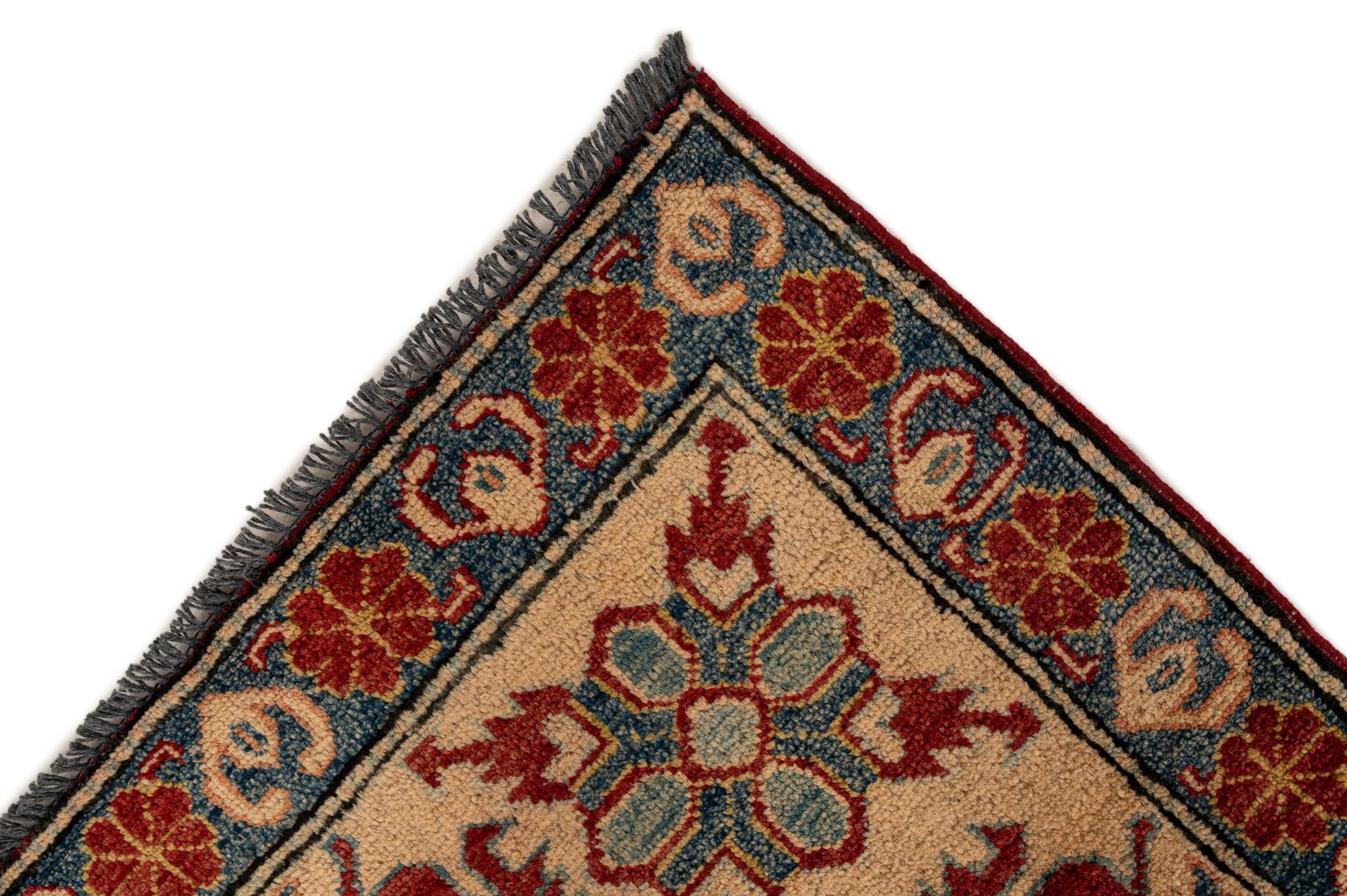7' 5 x 11' 11 Hand Knotted Kazak Wool Rug