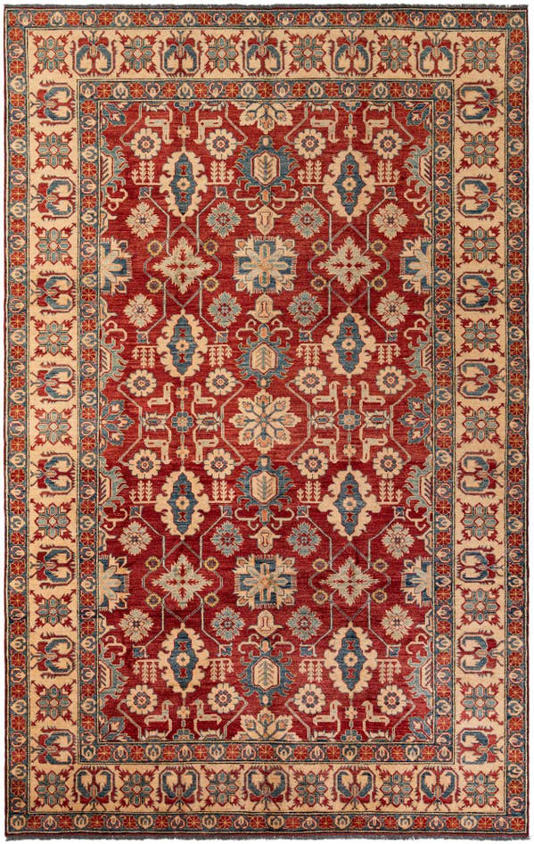 Detail image of 7' 5 x 11' 11 Hand Knotted Kazak Wool Rug