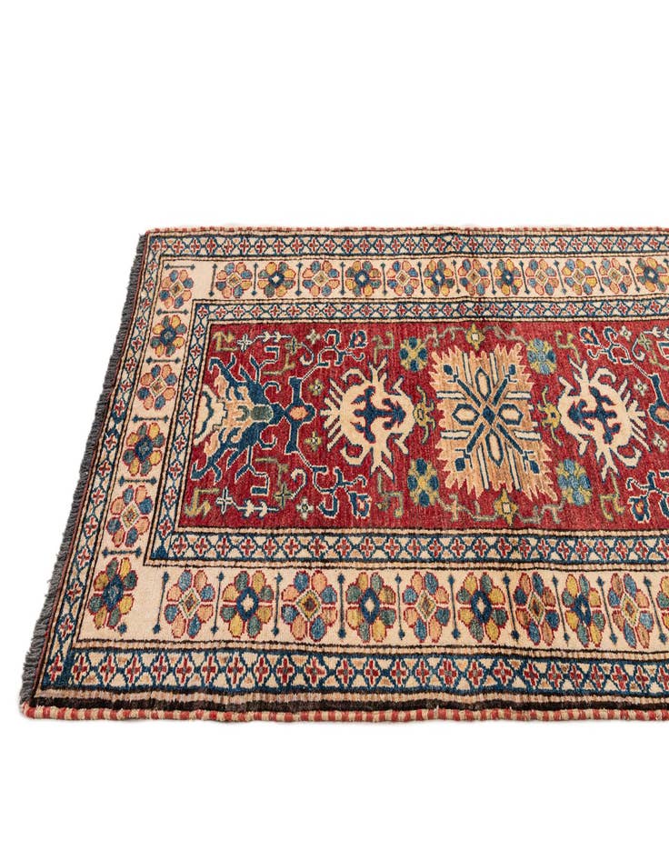 Detail image of 3' x 4' 10  Hand Knotted Kazak Wool Rug