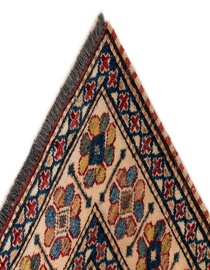 Detail image of 3' x 4' 10  Hand Knotted Kazak Wool Rug