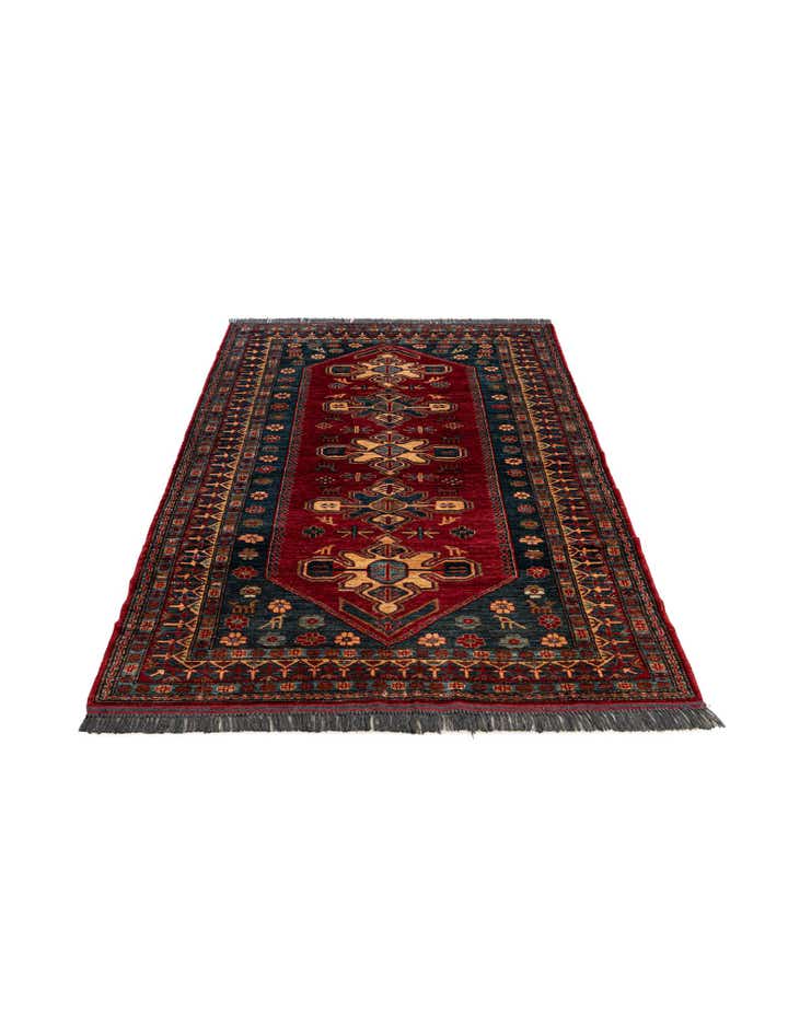 155cm x 295cm Hand Knotted Kazak Wool Rug