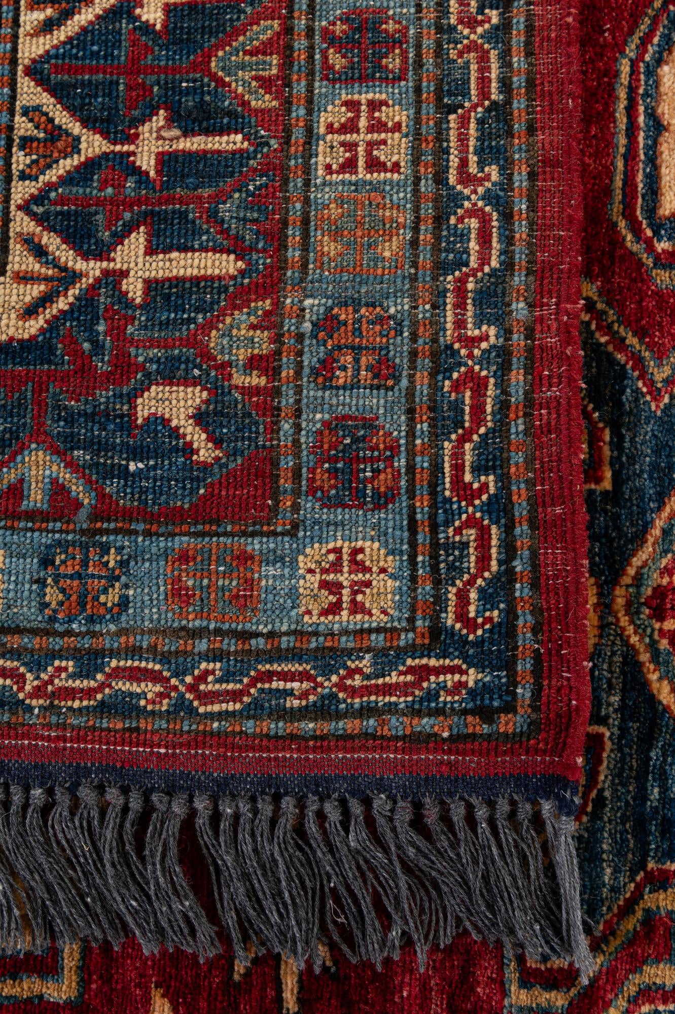 155cm x 295cm Hand Knotted Kazak Wool Rug
