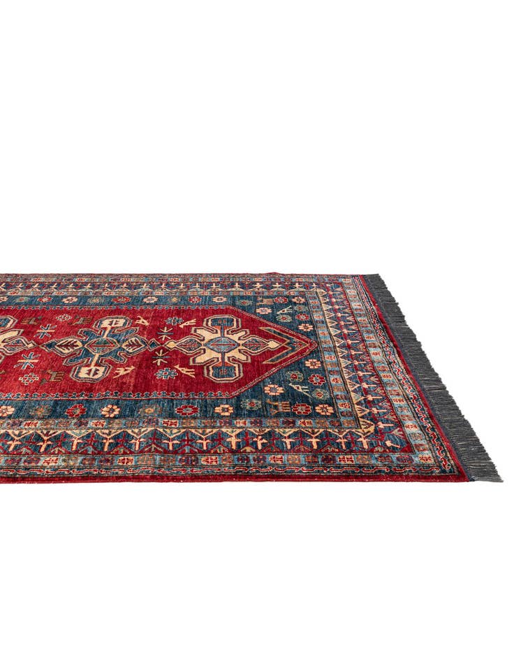 Detail image of 5' 2 x 9' 8  Hand Knotted Kazak Wool Rug