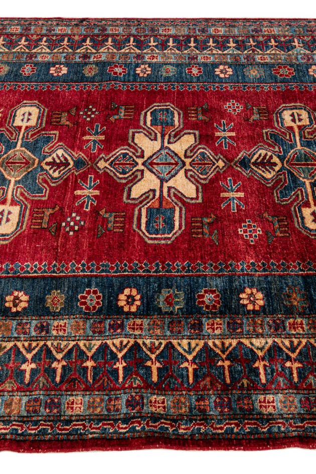 Detail image of 155cm x 295cm Hand Knotted Kazak Wool Rug