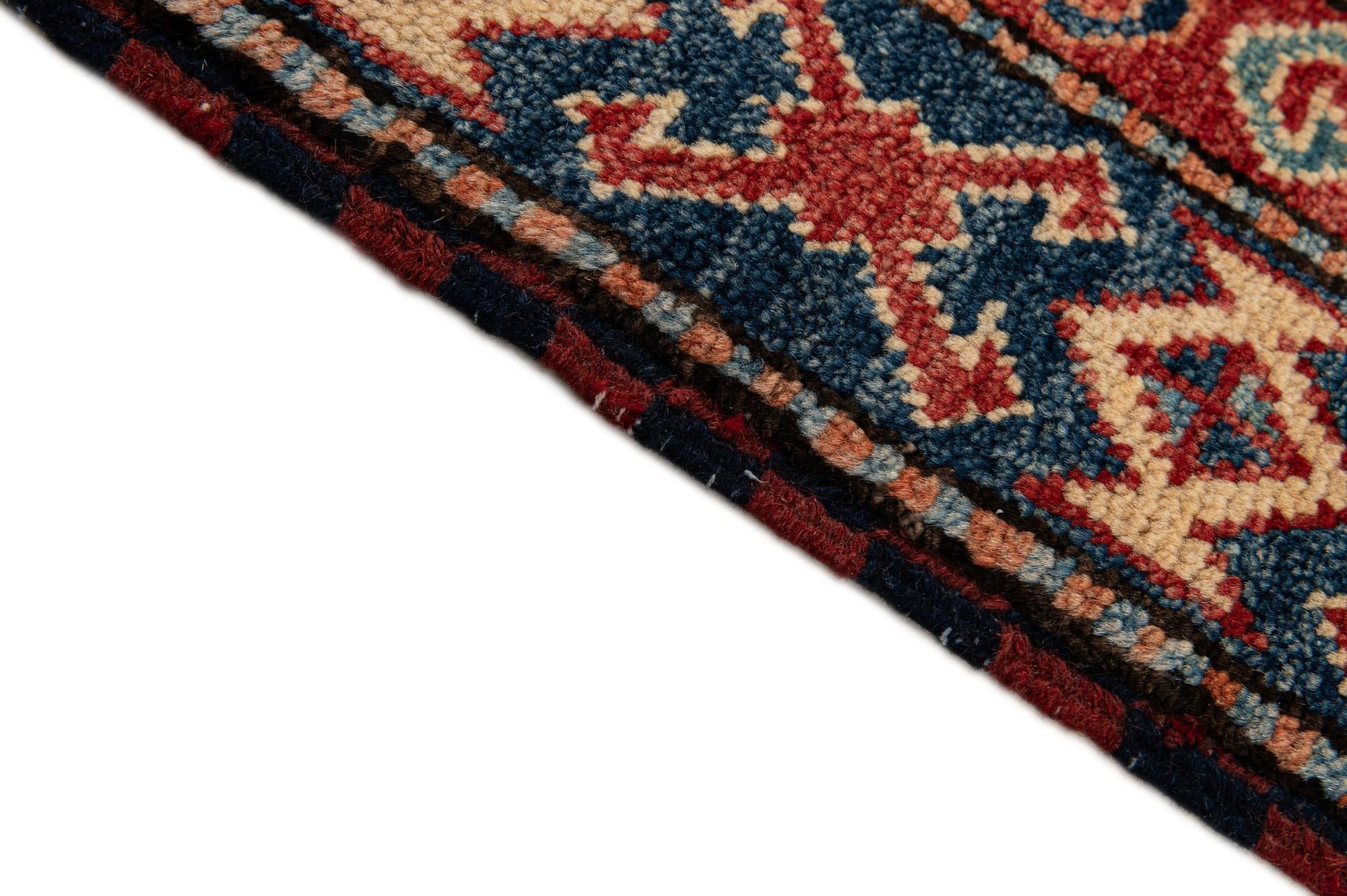 7' 5 x 10' 10 Hand Knotted Kazak Wool Rug
