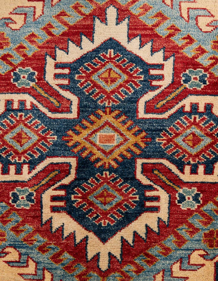 Detail image of 7' 5 x 10' 10  Hand Knotted Kazak Wool Rug