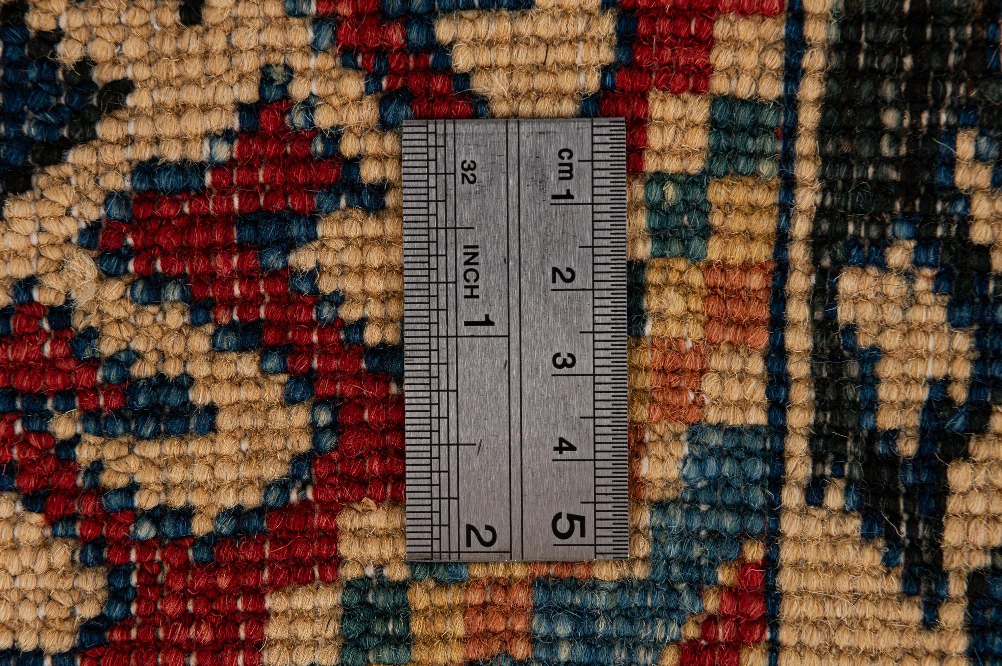 7' x 9' 10 Hand Knotted Kazak Wool Rug