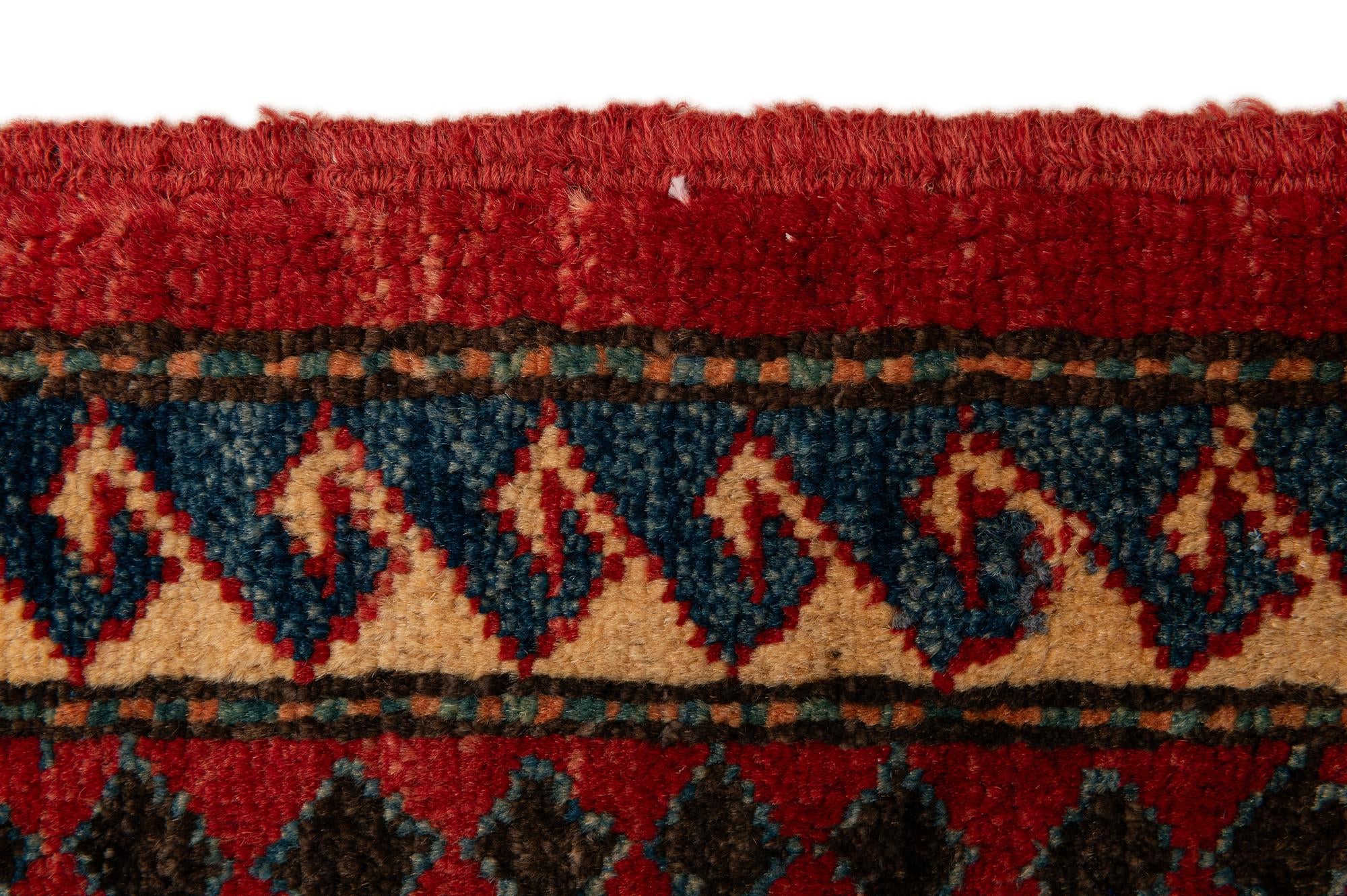 7' x 9' 10 Hand Knotted Kazak Wool Rug