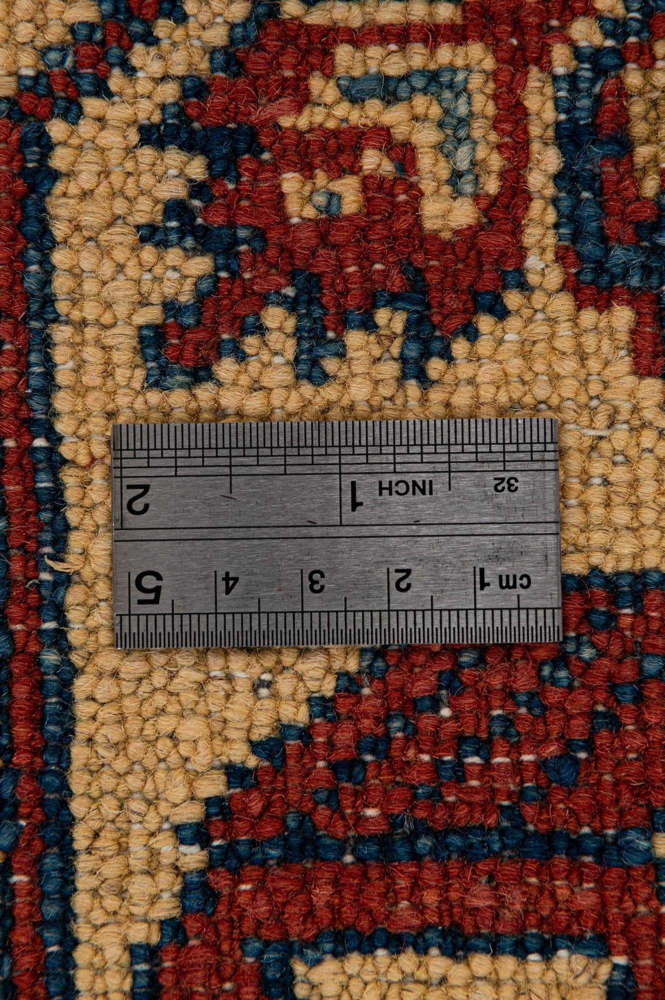 7' 2 x 10' 4 Hand Knotted Kazak Wool Rug