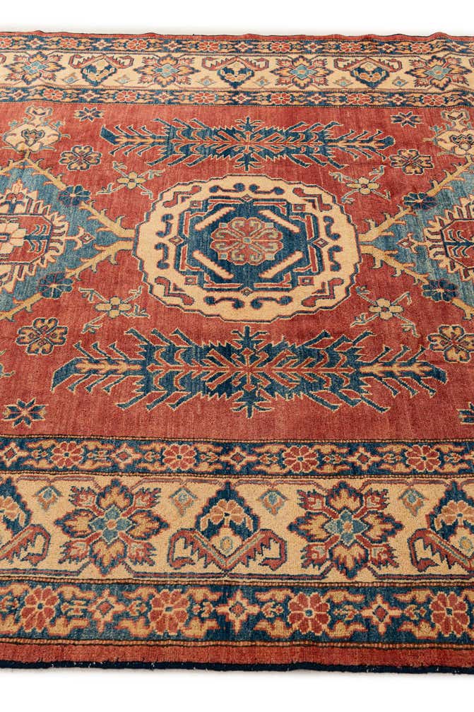 220cm x 315cm anudado a mano Kazak Alfombra Lana