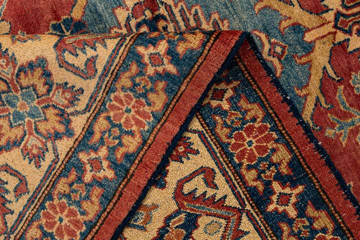 220cm x 315cm anudado a mano Kazak Alfombra Lana