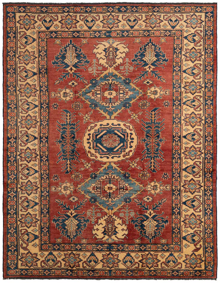 Detail image of 7' 2 x 10' 4 Hand Knotted Kazak Wool Rug
