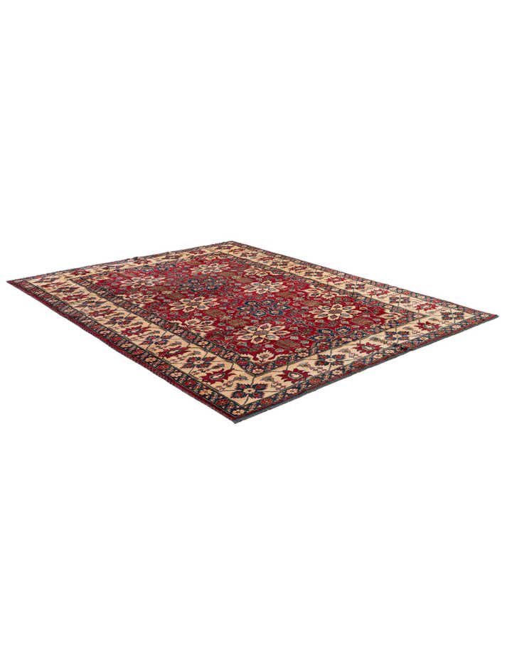 7' 6 x 9' 8 Hand Knotted Kazak Wool Rug