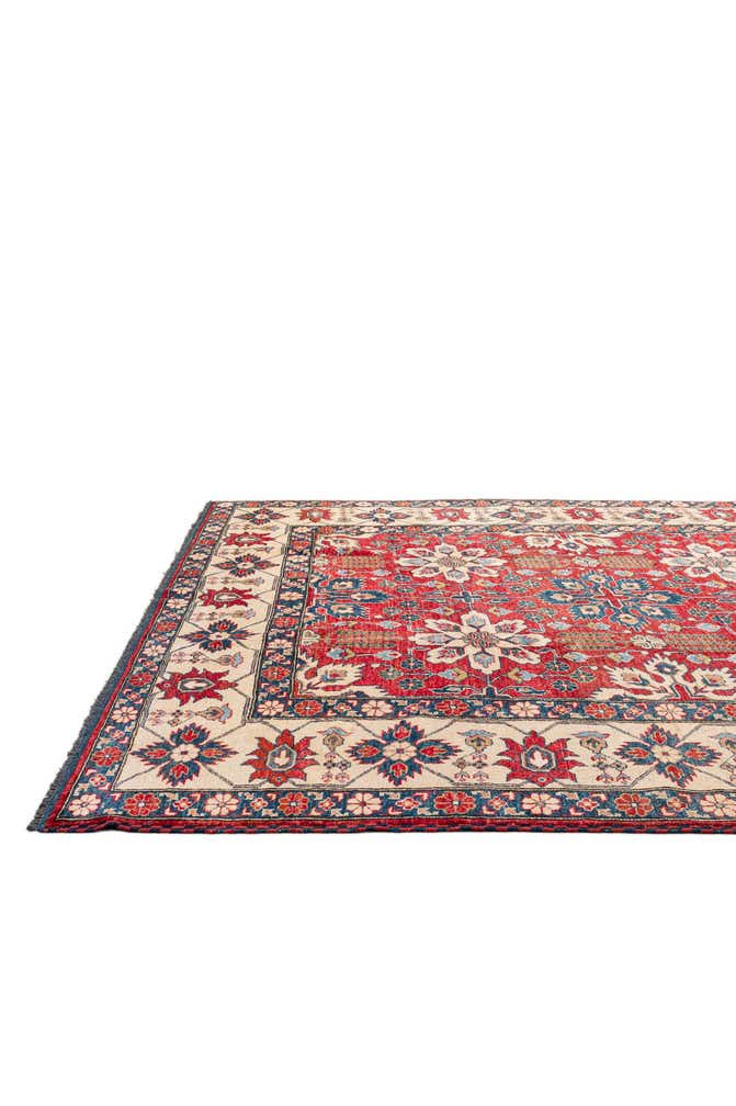 7' 6 x 9' 8 Hand Knotted Kazak Wool Rug
