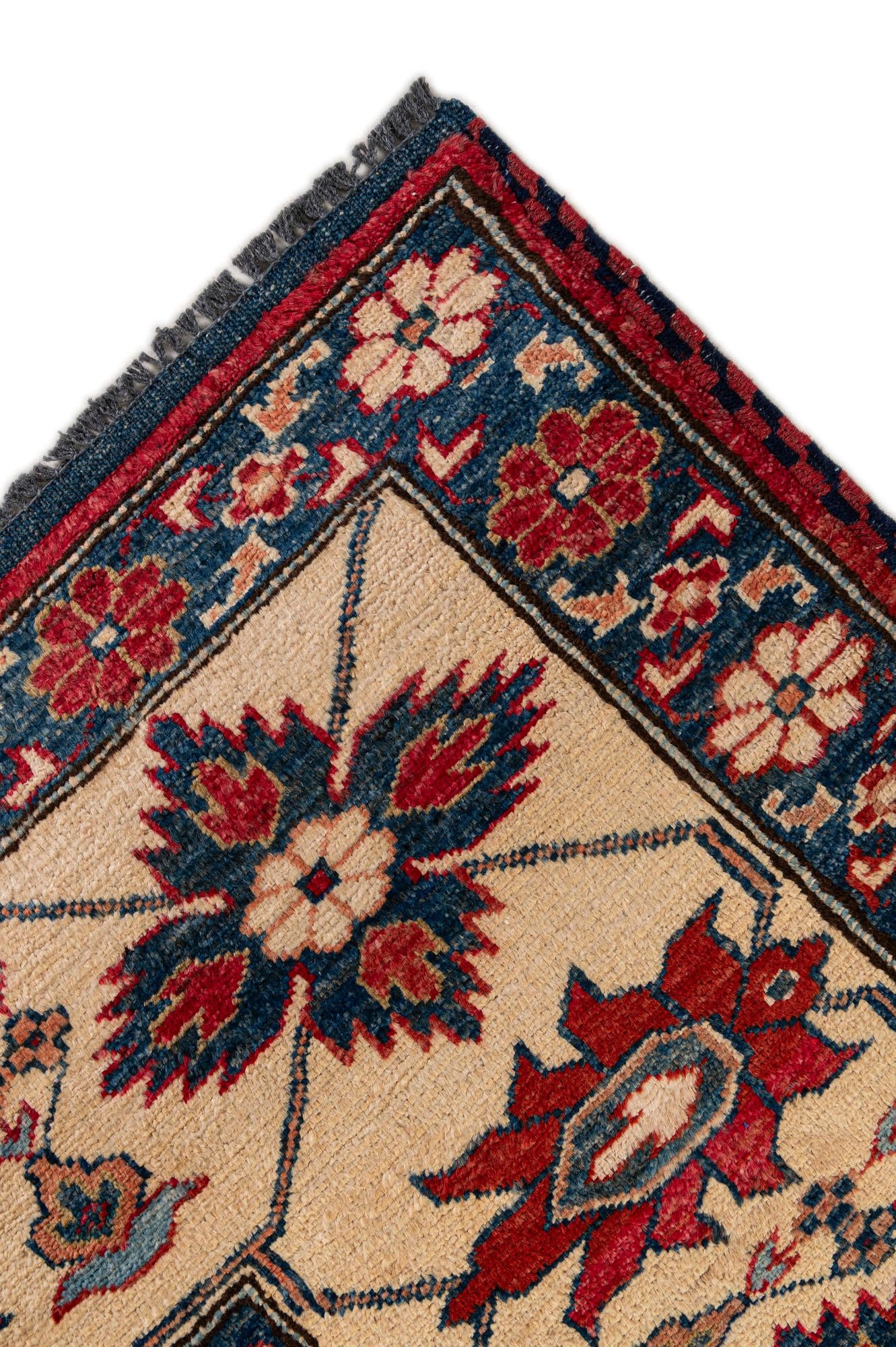 7' 6 x 9' 8 Hand Knotted Kazak Wool Rug
