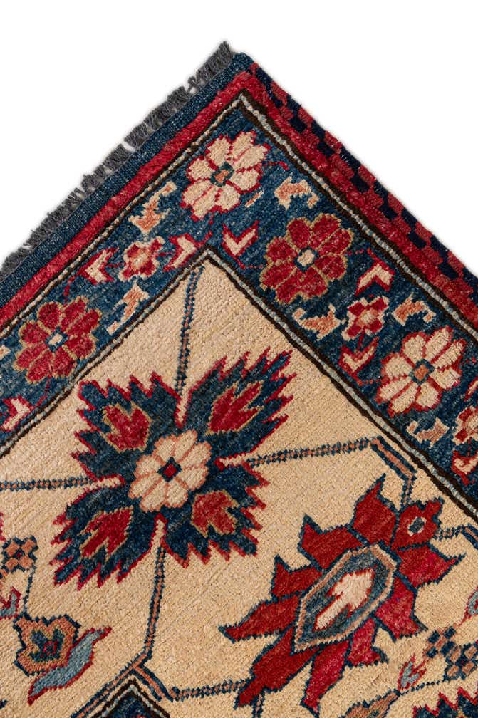 7' 6 x 9' 8 Hand Knotted Kazak Wool Rug