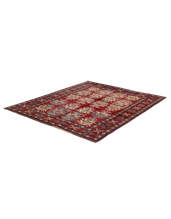 5' 3 x 6' 4 Hand Knotted Kazak Wool Rug