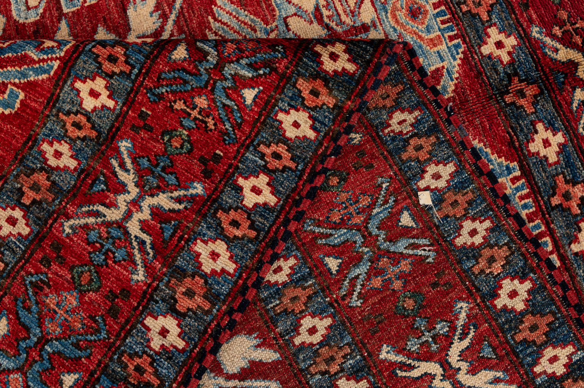 5' 3 x 6' 4 Hand Knotted Kazak Wool Rug