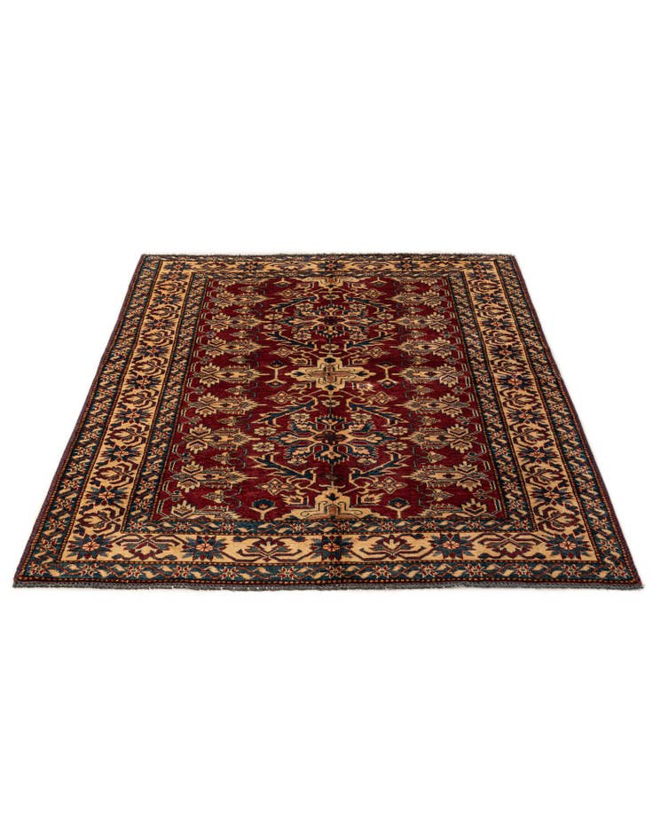 Detail image of 4' 11 x 6' 5 Hand Knotted Kazak Wool Rug