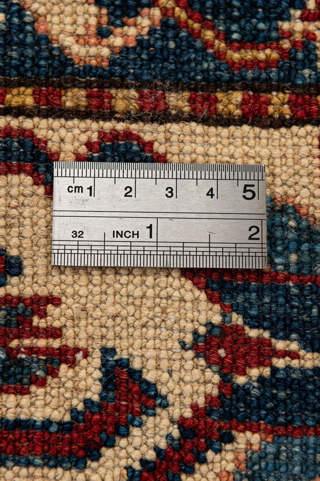 4' 11 x 6' 5 Hand Knotted Kazak Wool Rug
