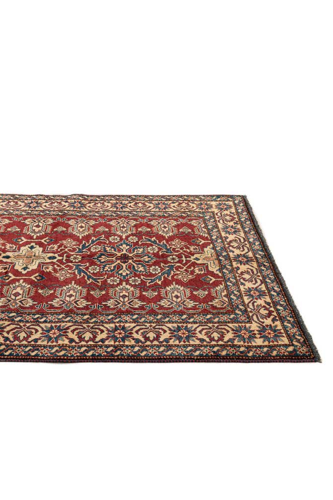 4' 11 x 6' 5 Hand Knotted Kazak Wool Rug