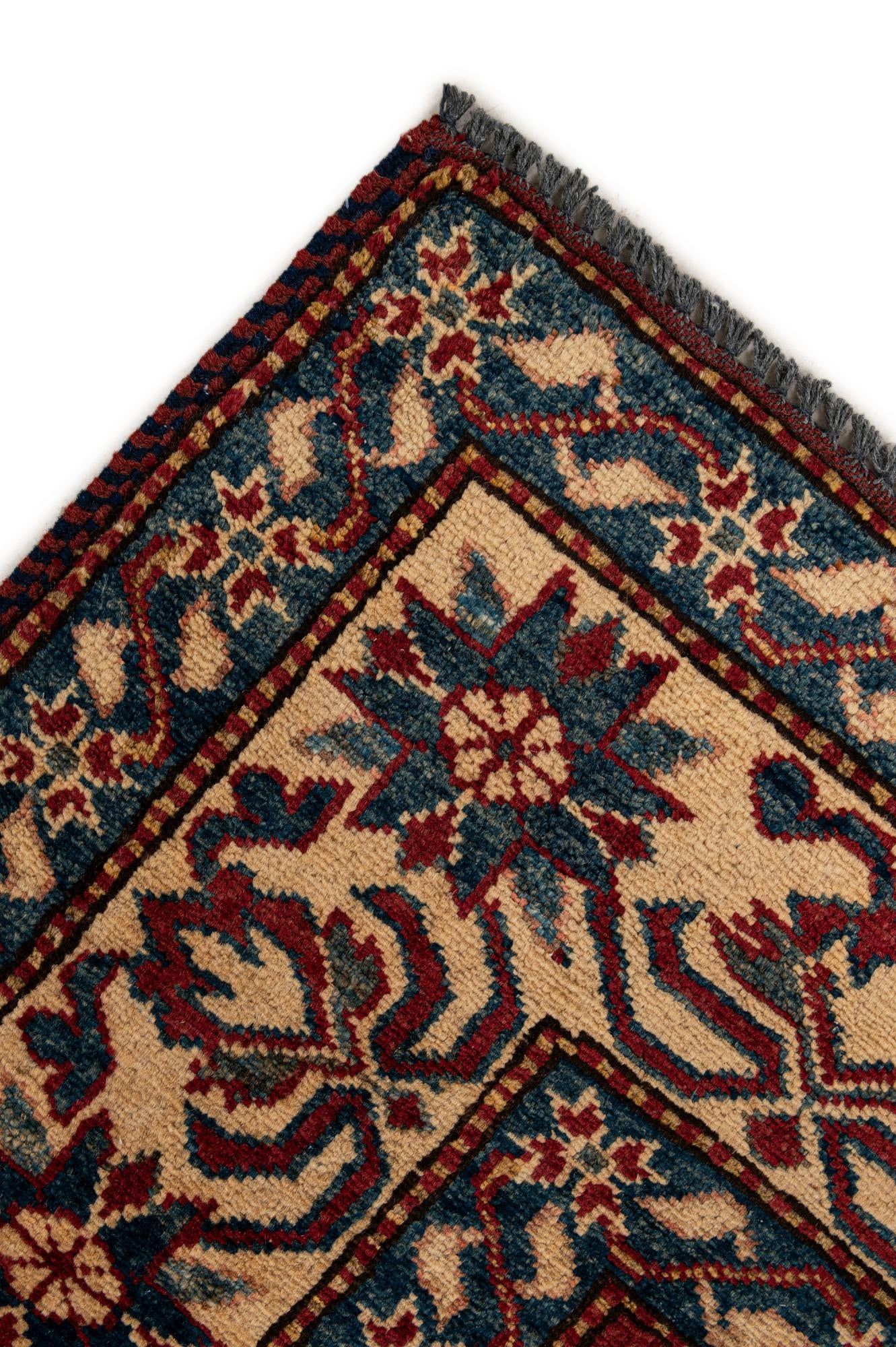 4' 11 x 6' 5 Hand Knotted Kazak Wool Rug