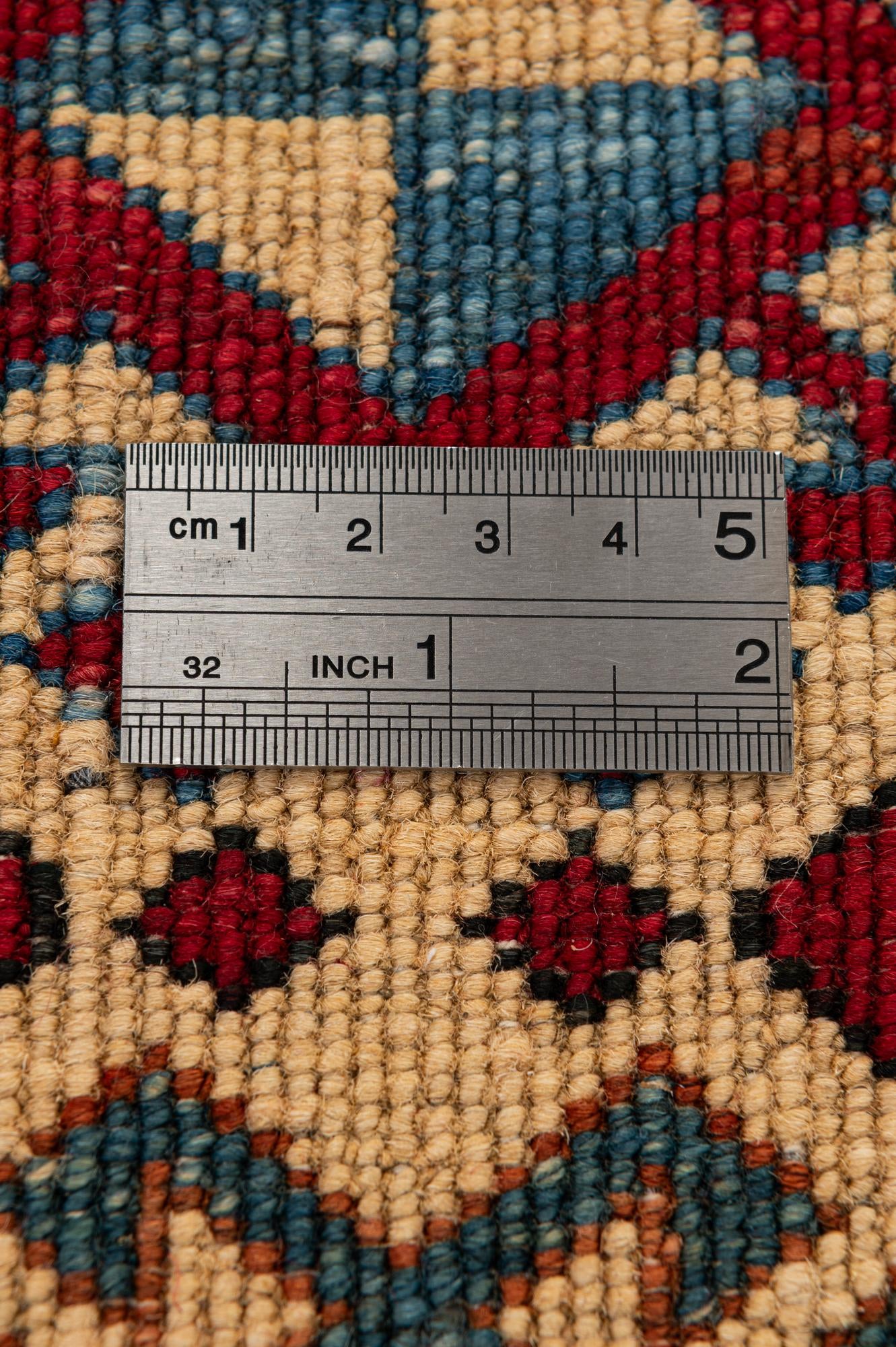 5' 2 x 6' 5 Hand Knotted Kazak Wool Rug