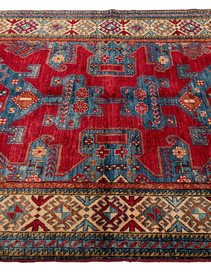 Detail image of 5' 2 x 6' 5 Hand Knotted Kazak Wool Rug