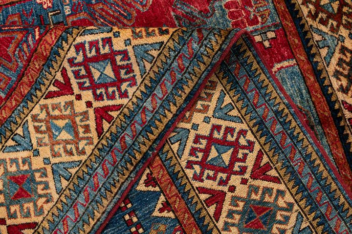 5' 2 x 6' 5 Hand Knotted Kazak Wool Rug